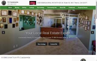 Castaneda Real Estate website