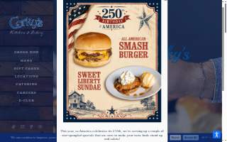 Corky's Kitchen and Bakery - Perris website