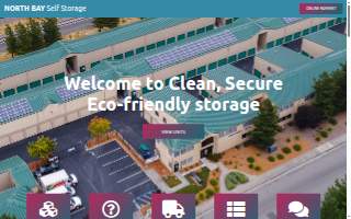 North Bay Self Storage website