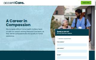 AccentCare Home Health website