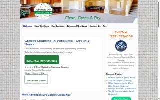Advanced Dry Carpet Care website