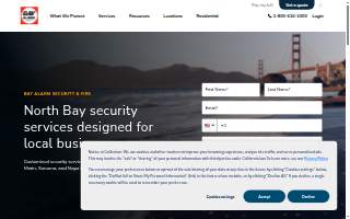 Bay Alarm Company of Petaluma website