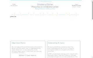 Childrens Corner Preschool website