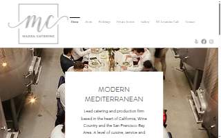Mazza Catering website