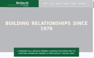 McDevitt Construction website