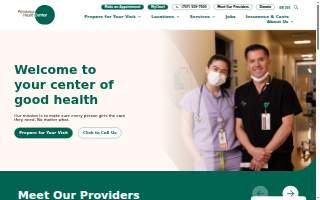 Petaluma Health Center website