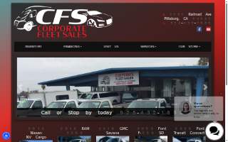Corporate Fleet Sales website