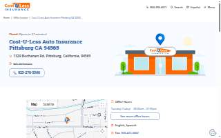 Cost-U-Less Insurance of Pittsburg website