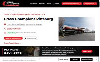 Crash Champions Collision Repair Pittsburg website