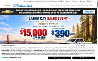 Delta Chevrolet website
