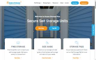 House Storage Plus website