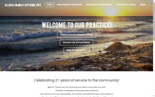 Aloha Family Optometry of Placentia website