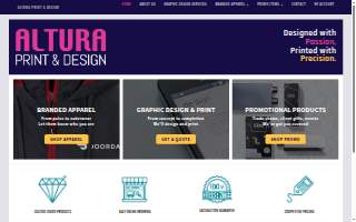 Altura Print & Design of Placentia website