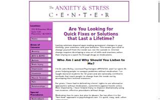 Anxiety & Stress Center website