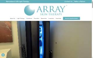 Array Skin Therapy website