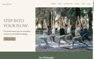 Bootea Flow Yoga Studio website