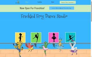 Freckled Frog Dance Studio website