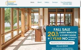 Orange Coast Windows of Placentia website