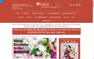 Orchids Little Secret Boutique website