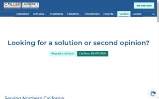 Collier Orthotics & Prosthetics website