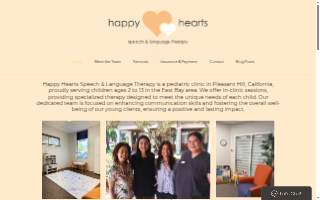 Happy Hearts Speech & Language Therapy website