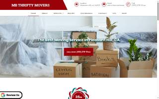 MB Thrifty Movers website