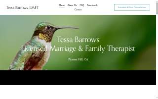 Tessa Barrows, LMFT, Licensed Marriage and Family Therapist website