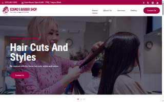 Cosmo's Barber Shop website