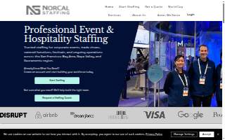 NorCal Staffing website