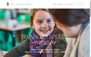 Tri-Valley Speech Therapy of Pleasanton website