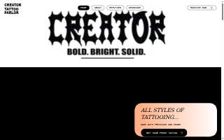 Creator Tattoo website