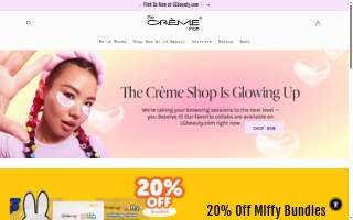 CREME Coffee Shop website