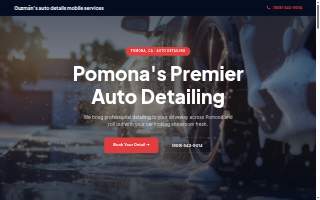 Guzmán’s auto details mobile services website