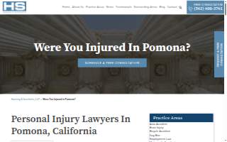 Hanning & Sacchetto, LLP - Pomona Personal Injury Lawyers website