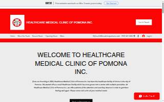 Healthcare Medical Clinic of Pomona website