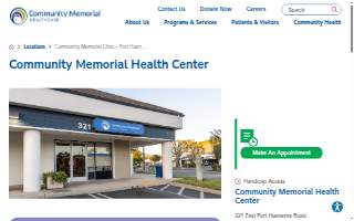 Community Memorial Health Center website