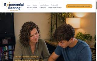 Exponential Tutoring website