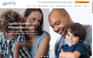Landmark Family Dental website