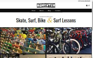 Momentum Ride Shop website