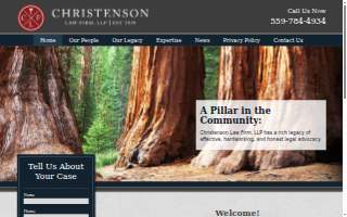 Christenson Law Firm website