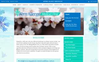 Kern Allergy Medical Clinic website