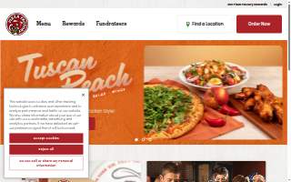 Pizza Factory of Porterville website