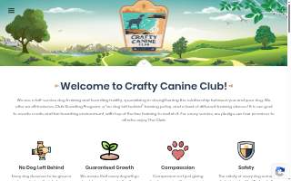 Crafty Canine Club website