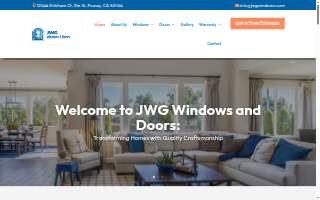 JWG Windows & Doors Inc. of Poway website