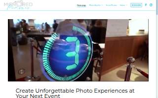 Mirrored Memories - Mirror Photobooth Rentals of Poway website