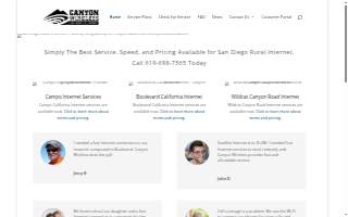 Canyon Wireless website