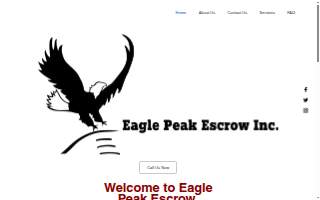 Eagle Peak Escrow Services Inc website