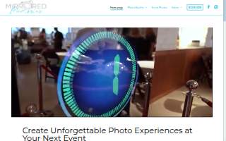 Mirrored Memories - Mirror Photobooth Rentals of Ramona website