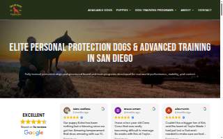 Taylor Made Working Dogs website