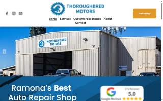 Thoroughbred Motors website